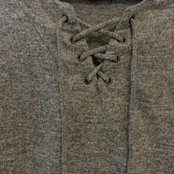 Tie Up Long Sleeve Top - Picture 2 of 2